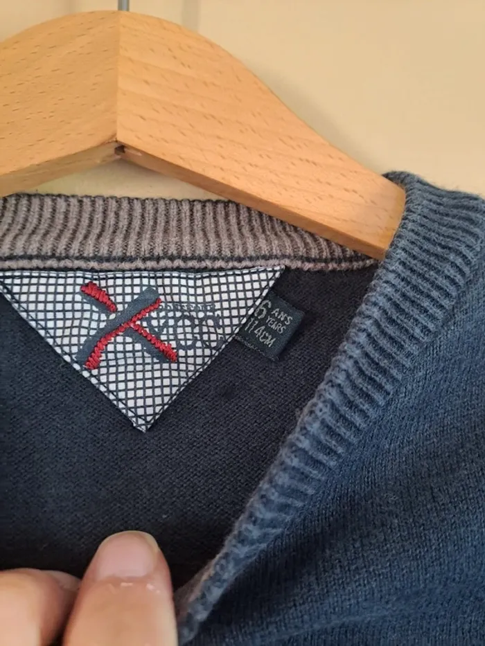 Pull bleu garçon tbe ycc 6 ans - photo numéro 6