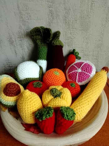 lot de dinette jouet crochet
