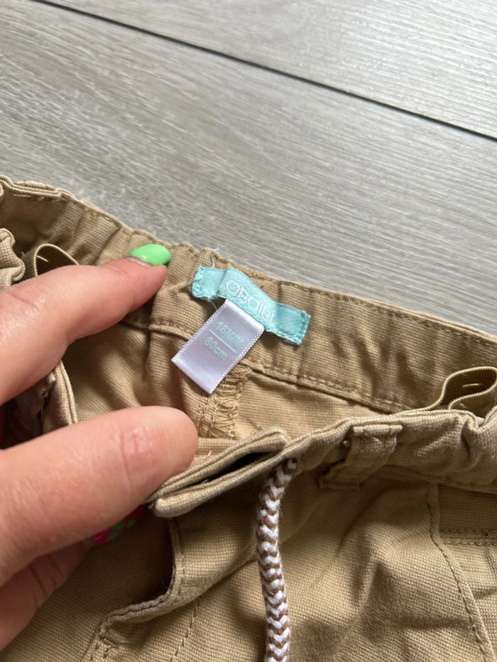 Pantalon cargo beige - photo numéro 3