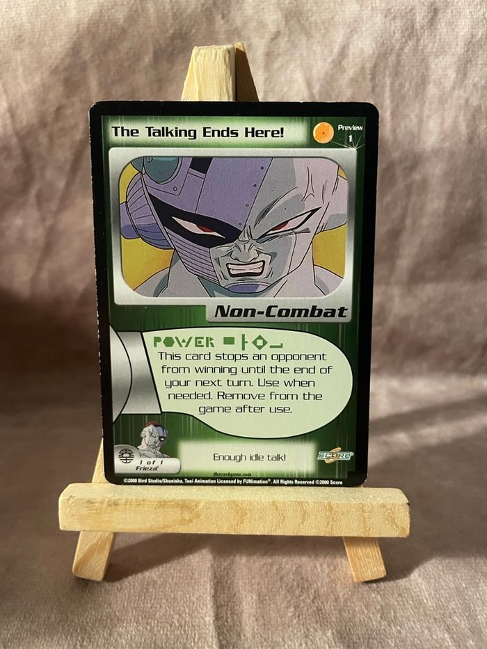 Carte dragon Ball Z 2000 TCG - The talking Ends Here - preview 1 - 1/1 - photo numéro 1