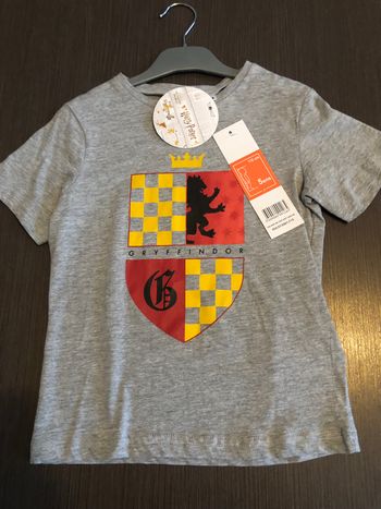 tee shirt gris garcon manches courtes harry potter 110 cm 5 ans 