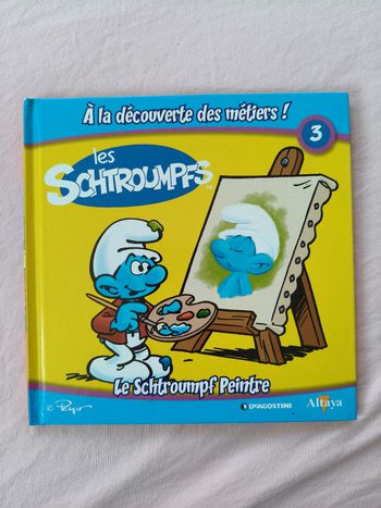 Livre le schtroumpf peintre édition Altaya