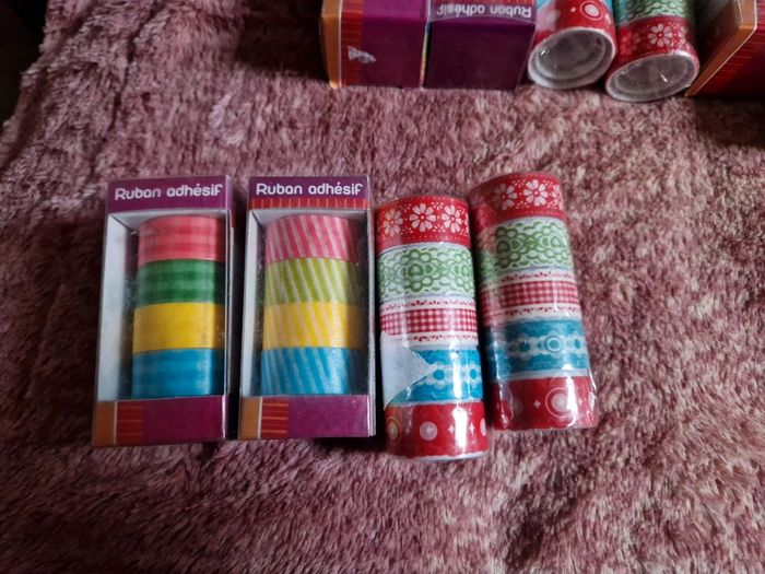 Lot de 4 rouleaux de Washi-tapes neufs