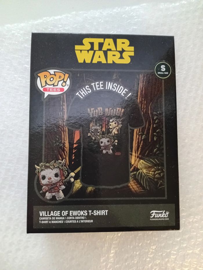 T-shirt ewok village star wars funko neuf taille s - photo numéro 2