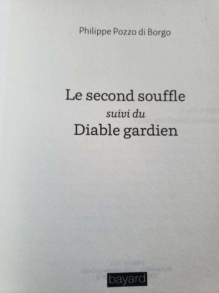 Livre " le second souffle " - photo numéro 4