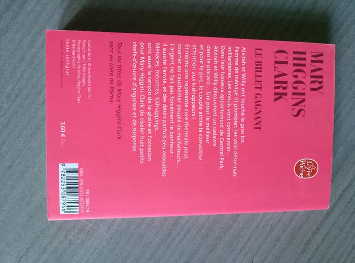 Livre M.H.Clark - photo numéro 2