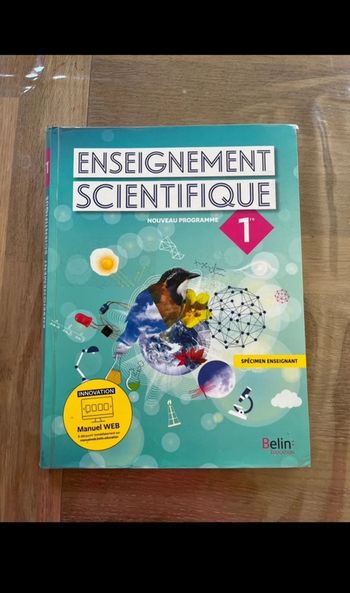 Livre scientifique 1ere Belin