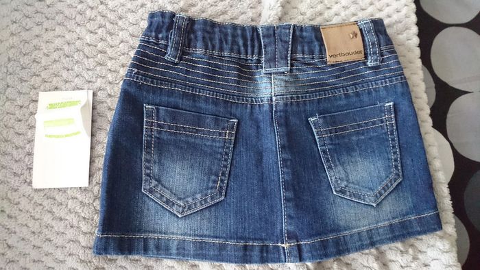 Jupe en jeans Vertbaudet neuve 3 ans - photo numéro 2
