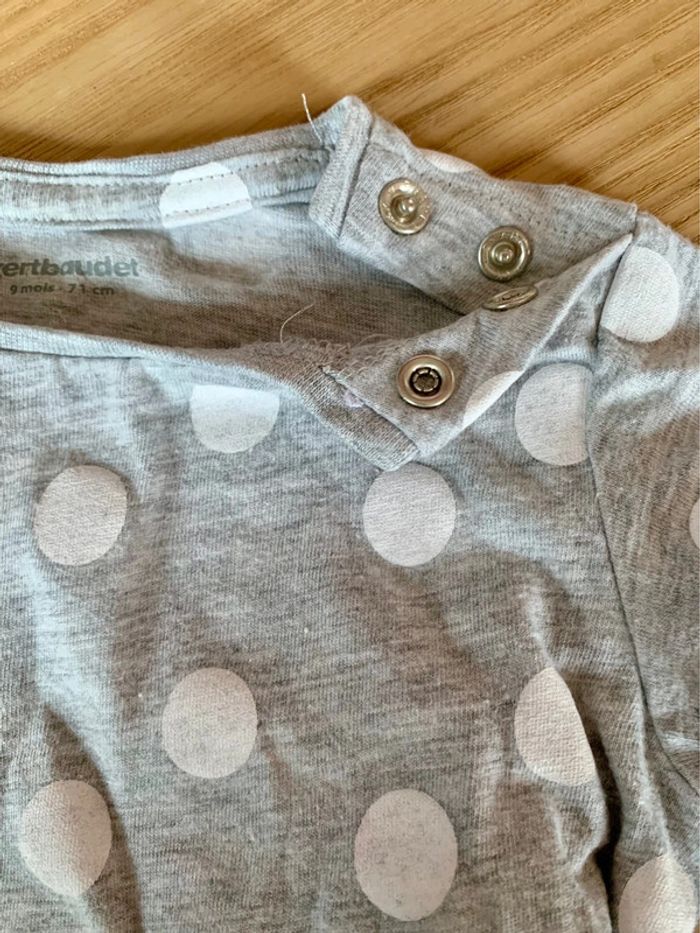 Tee-shirt manches longues 9 mois fille Vertbaudet - photo numéro 3