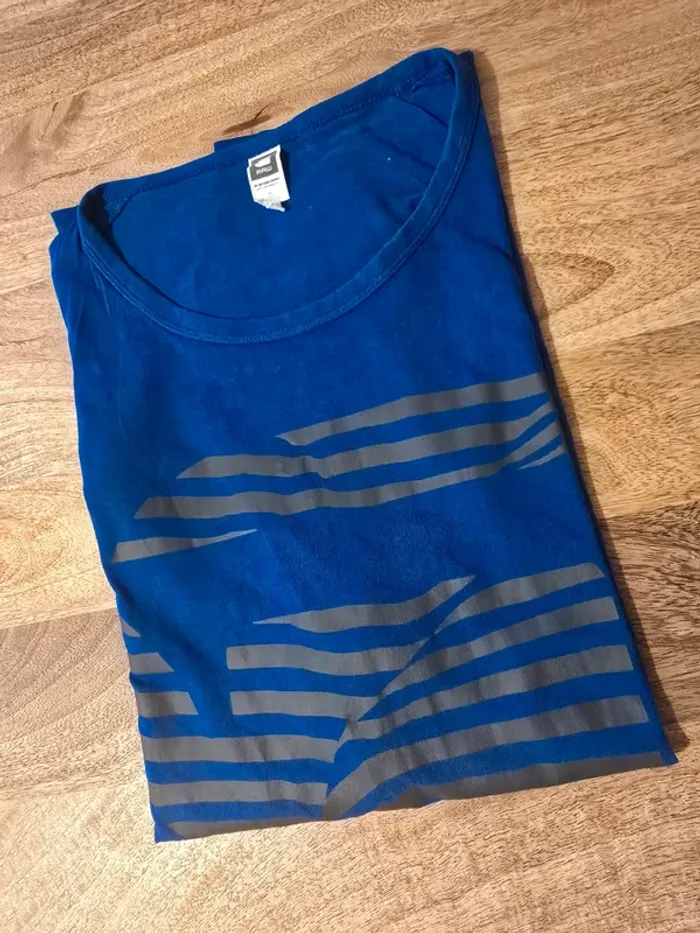 T shirt Raw bleu pétrole - photo numéro 3