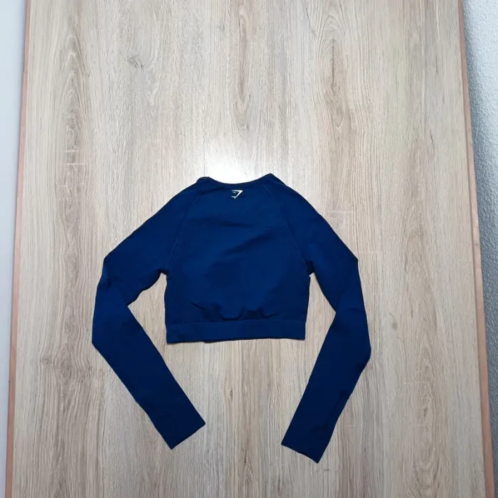 Hauts gymshark femme s bleu teeshirt manche - photo numéro 4