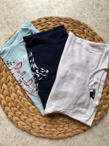 Lot 3 t-shirts fille 6 mois