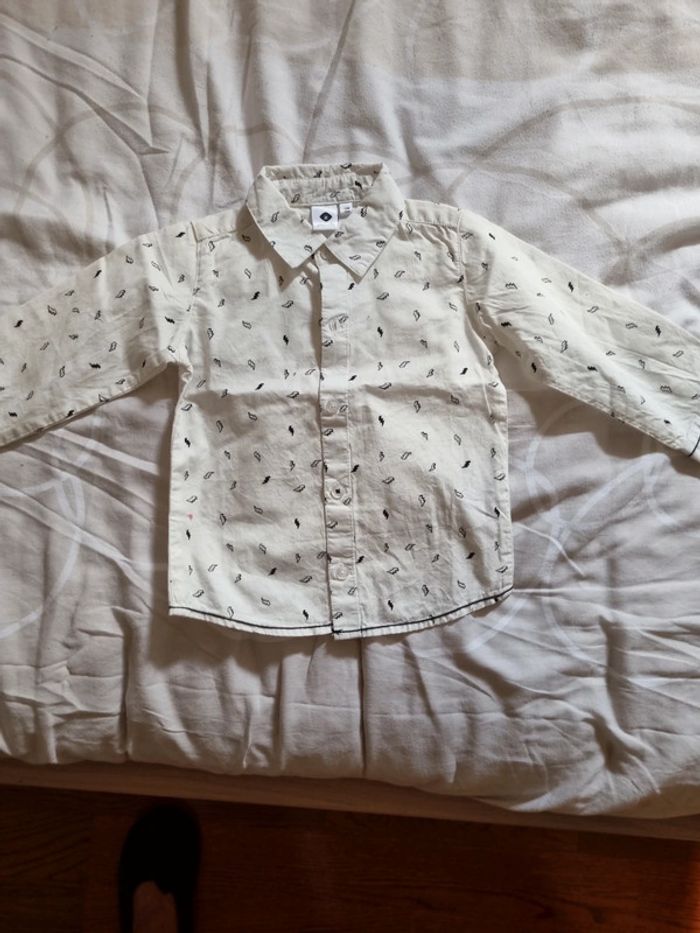 Chemise grain de blé blanche