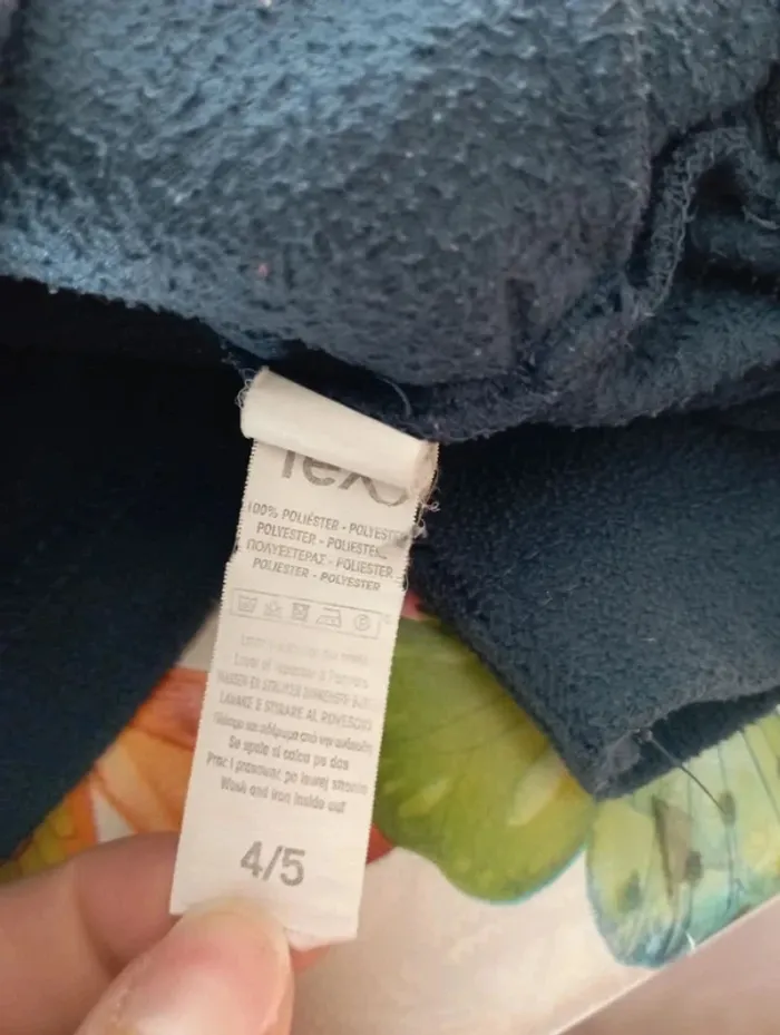 Veste polaire bleu marine 4-5 ans Tex - photo numéro 9