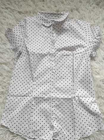 Chemisette tendance à pois 
