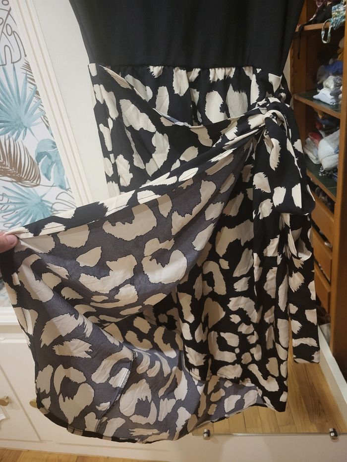 Robe bi matière cache coeur - photo numéro 3