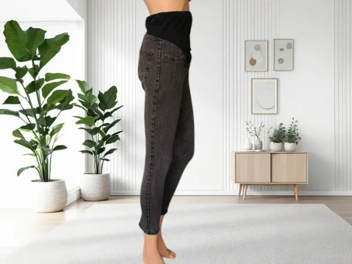 Jean de grossesse Vertbaudet ,coupe skinny haut bandeau ,ultra stretch - photo numéro 5