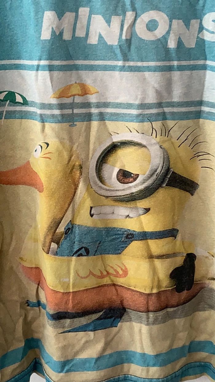 Tee Shirt bleu Minions 12 ans - photo numéro 2