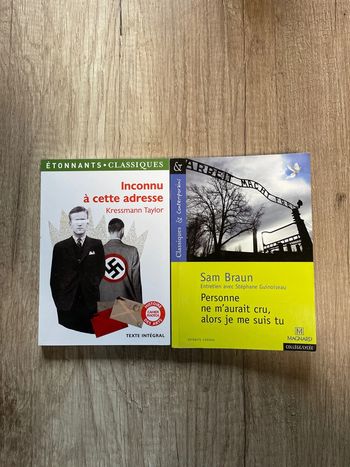 Inconnu à cette adresse Kressmann Taylor et Personne ne m’aurait cru, alors je me suis tu Sam Braun