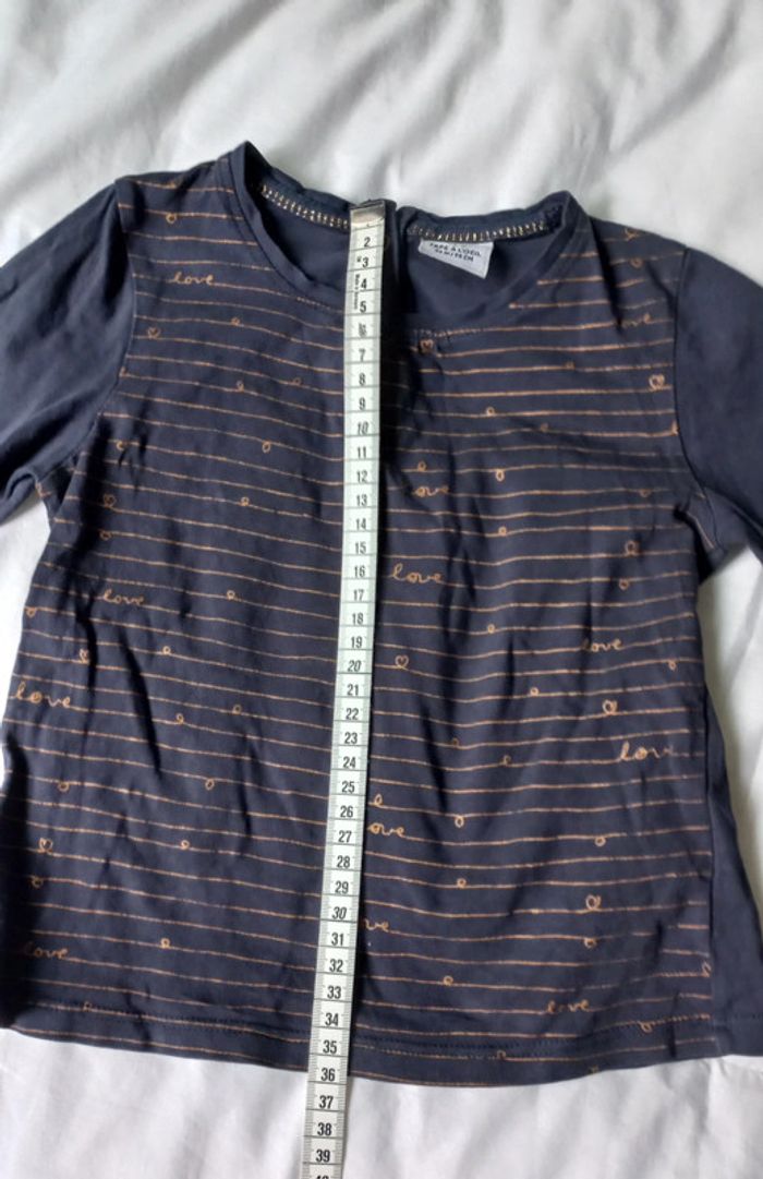 T-shirt bleu marine raye - photo numéro 4