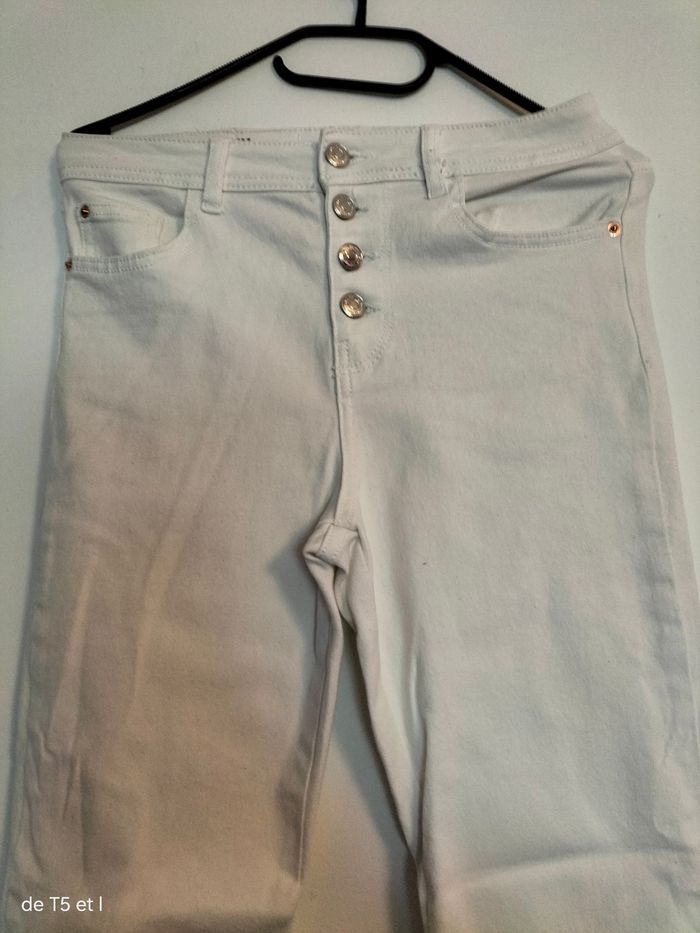 Jeans skinny neuf blanc taille 36 marque Jennyfer - photo numéro 3
