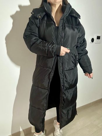 Doudoune extra longue oversize  Noir Zara