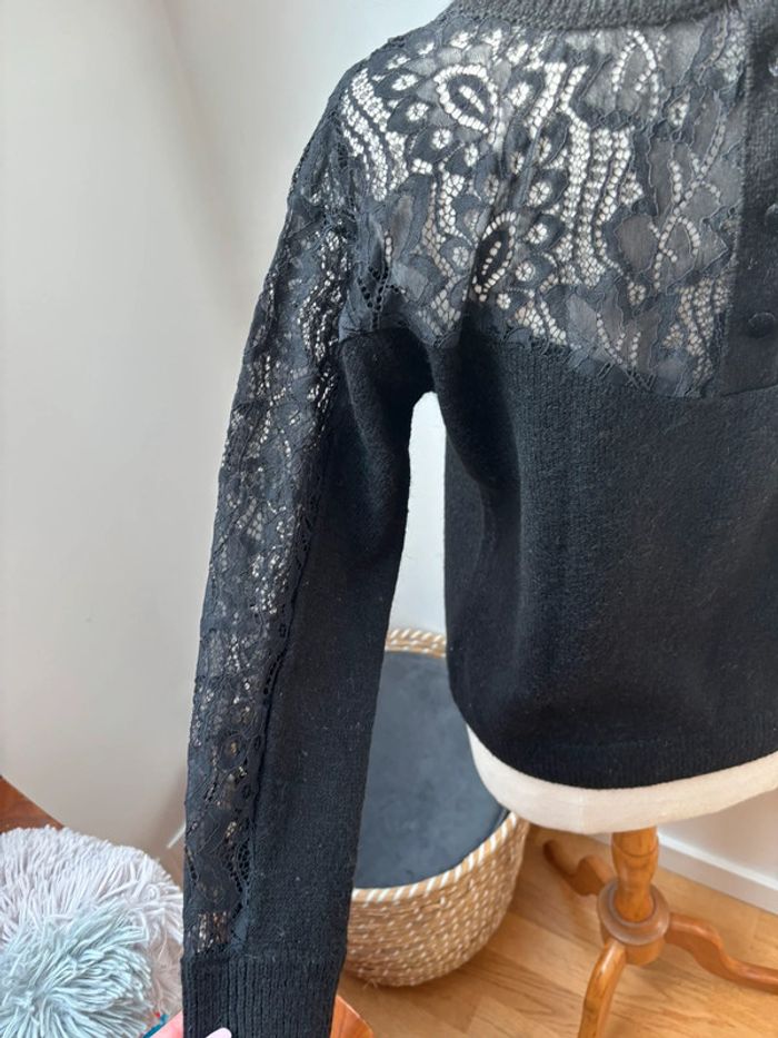 🖤 sublime pull dentelle noir - Promod - T36 - photo numéro 9