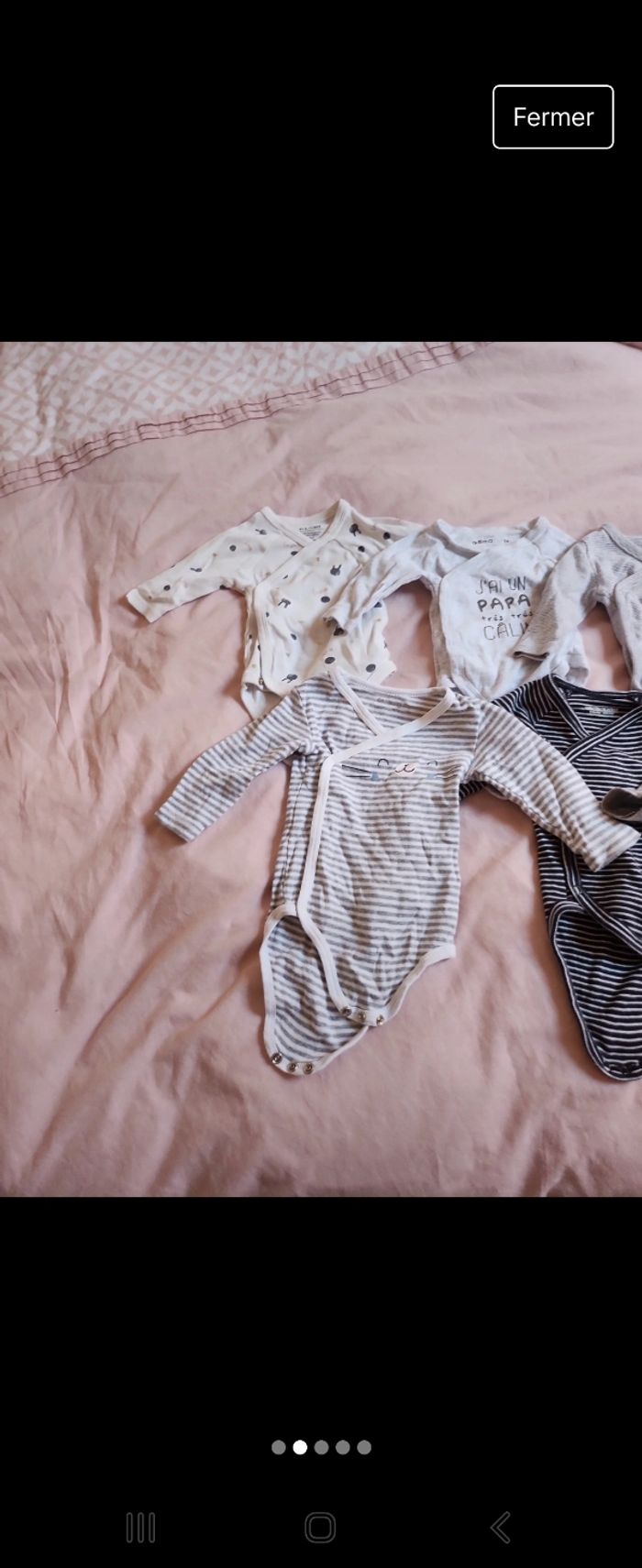 Lot body manche courte