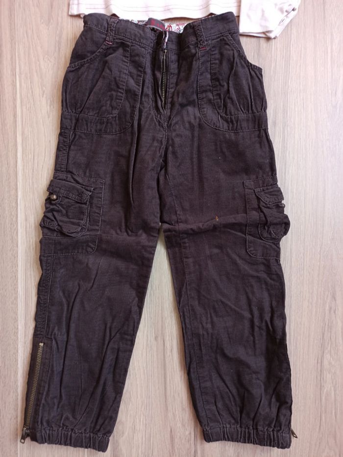 T-shirt ooxoo petit chien 8 ans et pantalon jean Lisa rose 6 ans - photo numéro 5