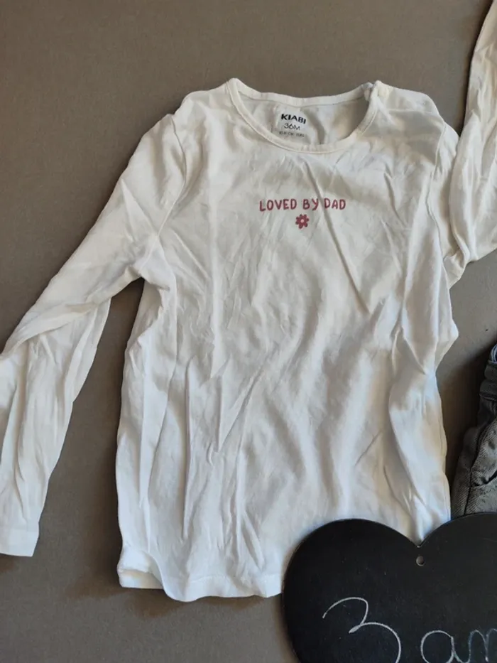 Ensemble salopette Tshirt manches longues - photo numéro 2
