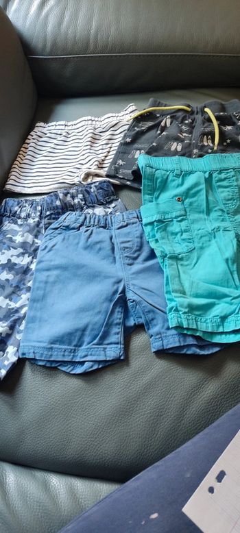 Lot 5 shorts 2 ans garçon