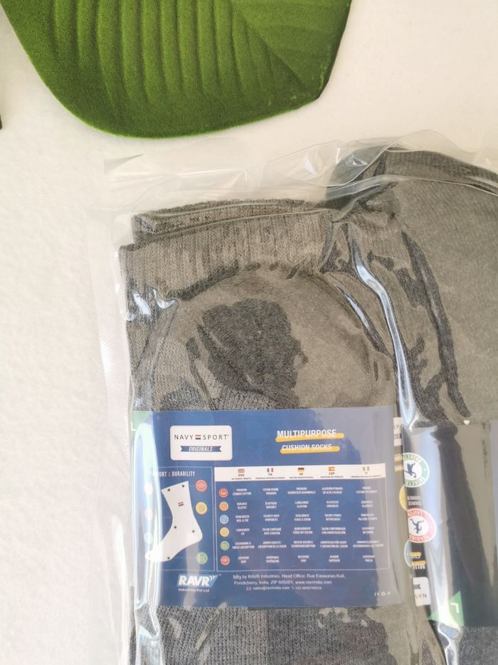 Lot de 5 paires de chaussettes grises Navy Sport Originals Pointure 43/46 - photo numéro 6