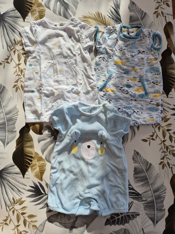 Lot de 3 combi short