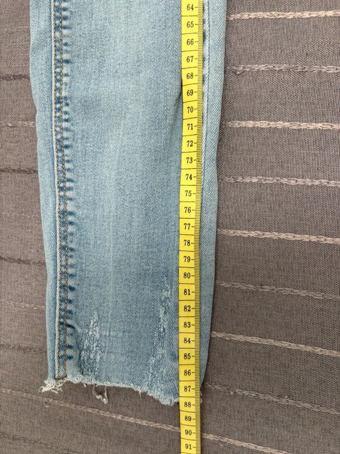 Beau jean skinny légèrement destroy bleu clair stradivarius 36 - photo numéro 6