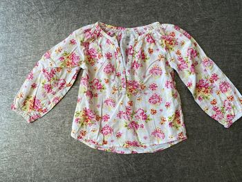 Blouse fleurie 3/4 ans