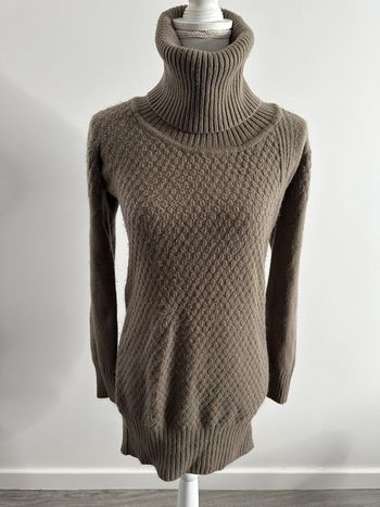 Robe pull en laine et mohair Taupe TM/L