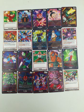 Lot 9 : x 20 cartes Dragon ball série FB01