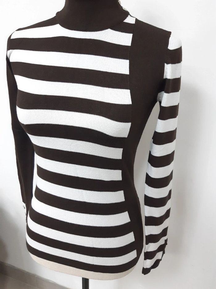Pull fin rayé T36 - photo numéro 4