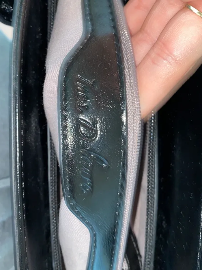 Sac à main noir avec bandoulière - photo numéro 4