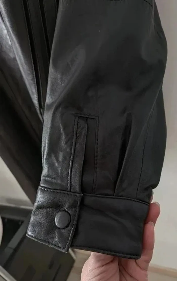 Blouson vintage en cuir agneau - La Richarde - taille 44 - photo numéro 6