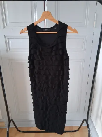 Robe à franges noire - Esprit - M