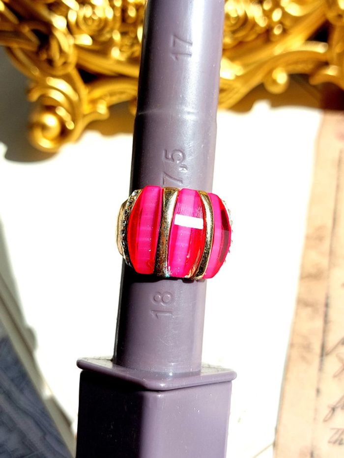 Magnifique bague rose et doré - photo numéro 6