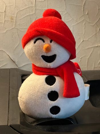 Peluche bonhomme de neige