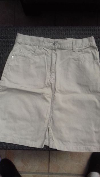 jupe beige kiabi casual taille 38
