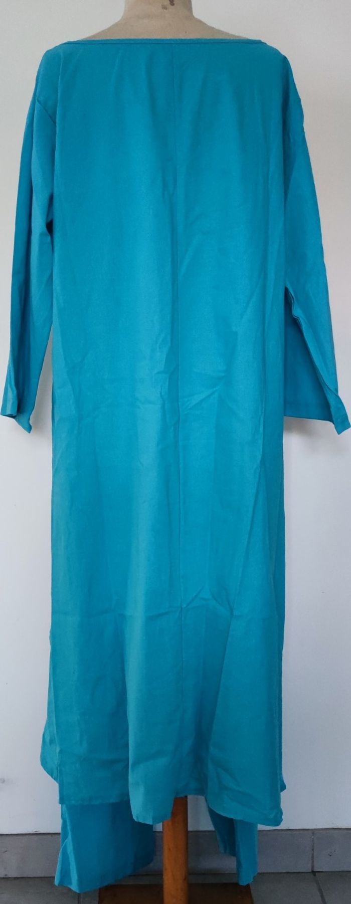 ✅ Ensemble 2 pièces femme turquoise taille S – haut long et pantalon large – neuf - photo numéro 9