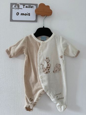 Pyjama / grenouillère / dors bien - taille 0 mois 🌼