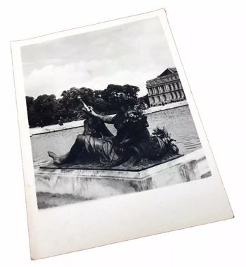 Ancienne photo argentique (Agfa Brovira) Château de Versailles  Statue de la Marne