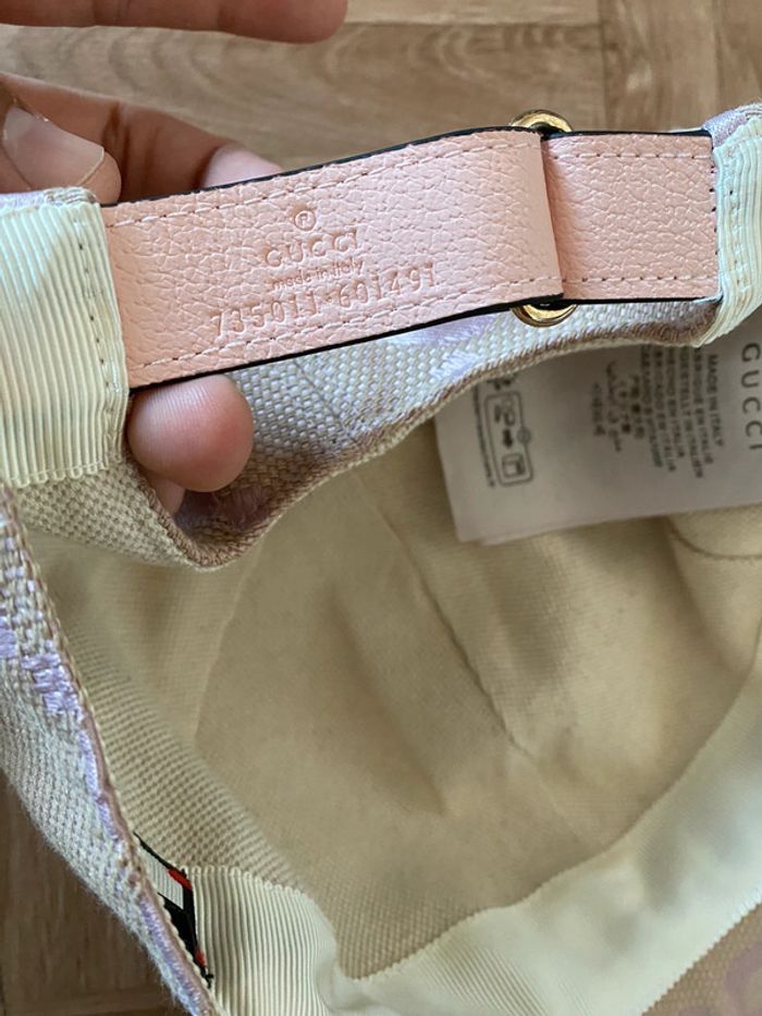 Casquette jumbo de baseball rose Gucci (NEUF) - photo numéro 8
