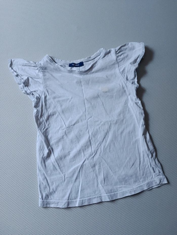 T-shirt blanc Okaïdi 6 ans