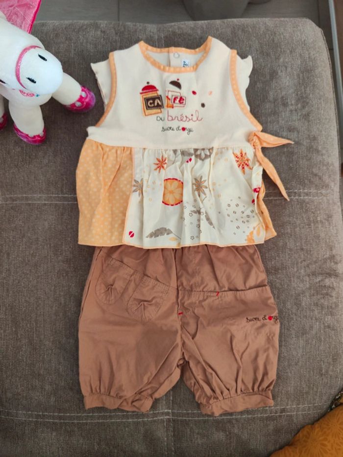 Tenue fille Sucre d'orge 6 mois
